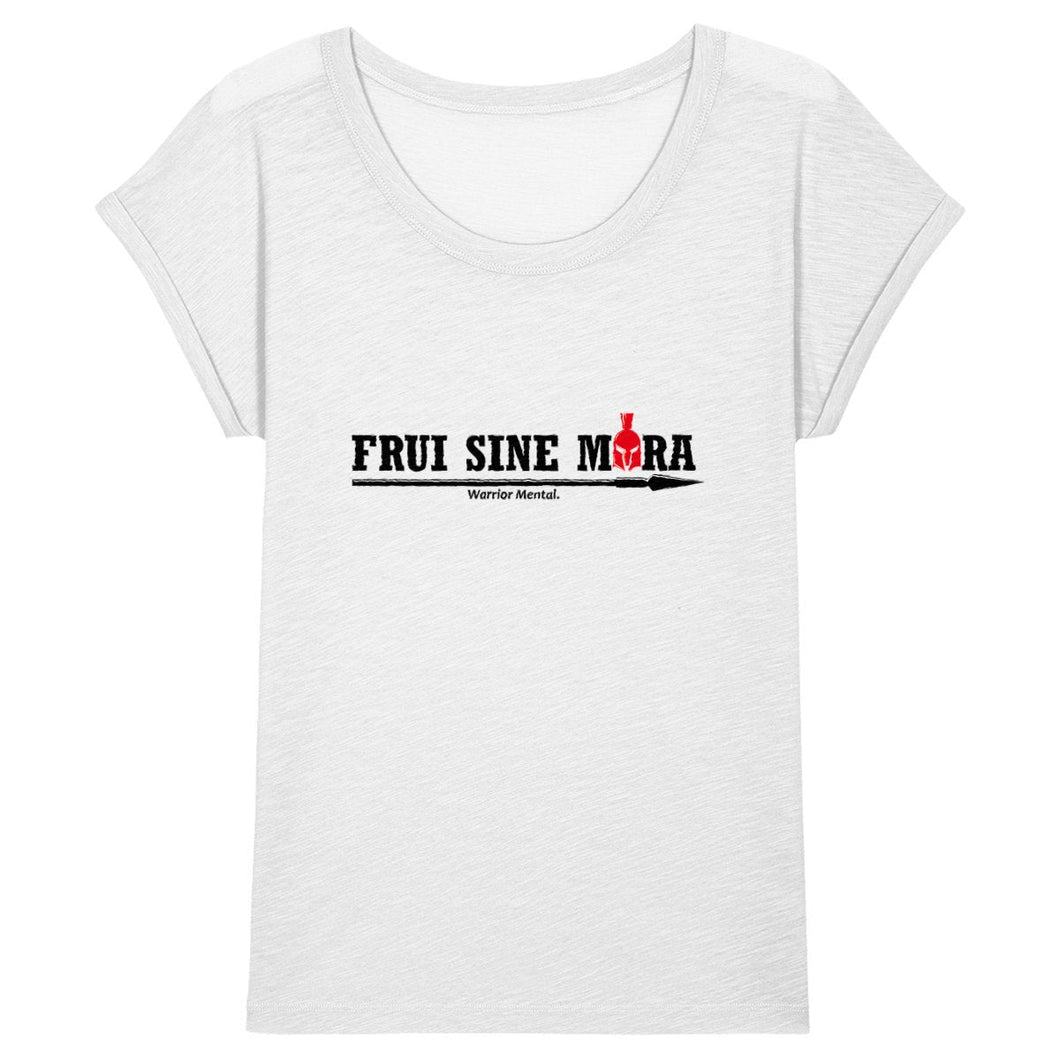 ROUNDER T-shirt Slub Femme Lance Noire CR - FRUI SINE MORA
