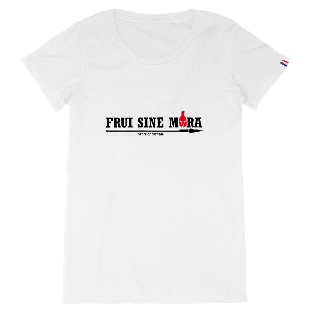 T-shirt Femme Made in France 100% Coton BIO Lance Noire CR - FRUI SINE MORA