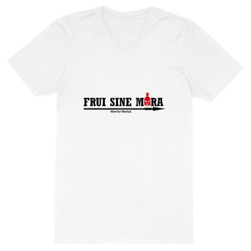 T-shirt Homme Col V 100 % coton bio TM044 Lance Noire CR - FRUI SINE MORA