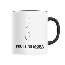 Load image into Gallery viewer, Mug céramique FSM Lignes Noires - FRUI SINE MORA
