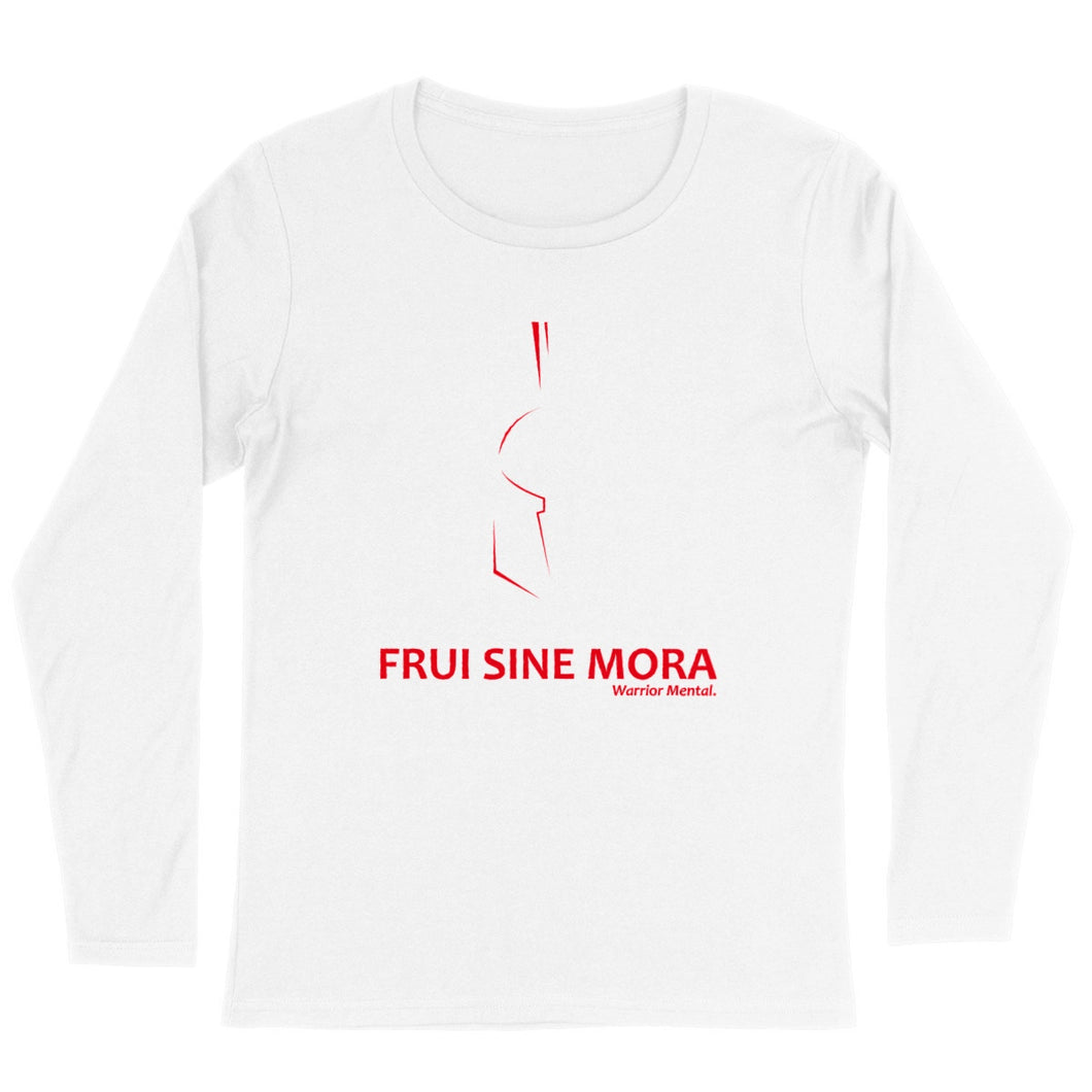SINGER - T-shirt Femme manches longues Lignes Rouges - FRUI SINE MORA