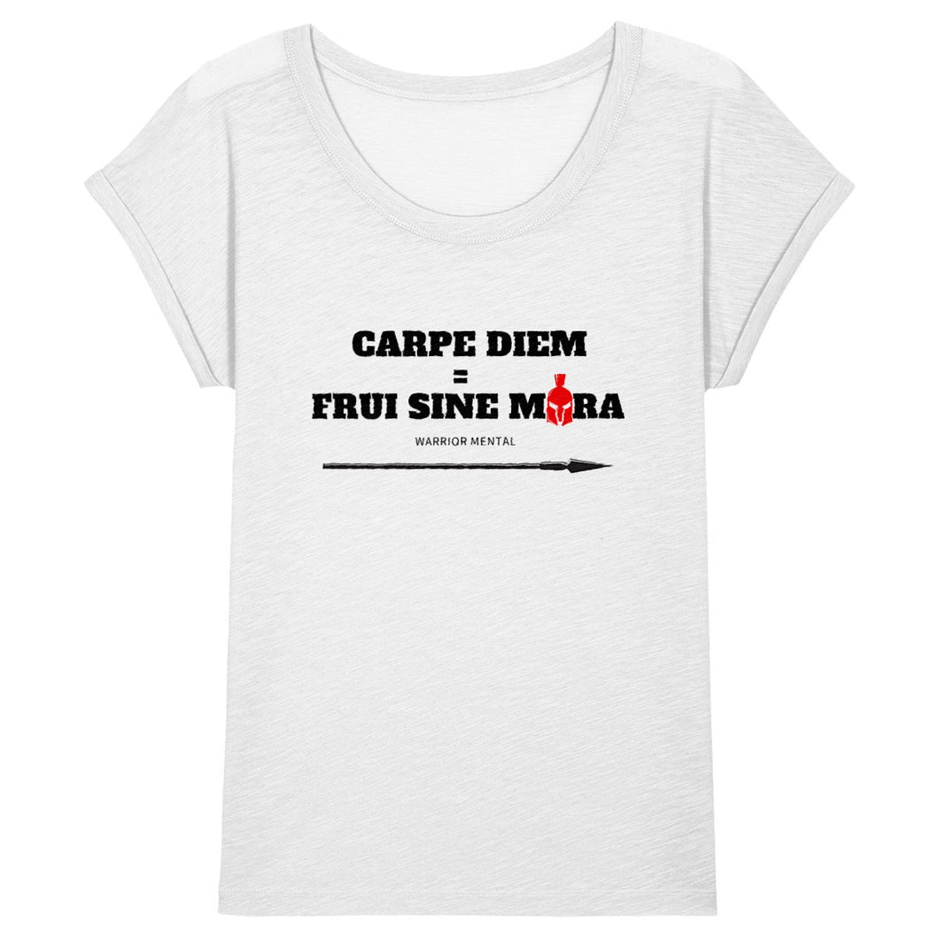 ROUNDER - T-shirt Slub Femme FSM Carpe Diem - FRUI SINE MORA
