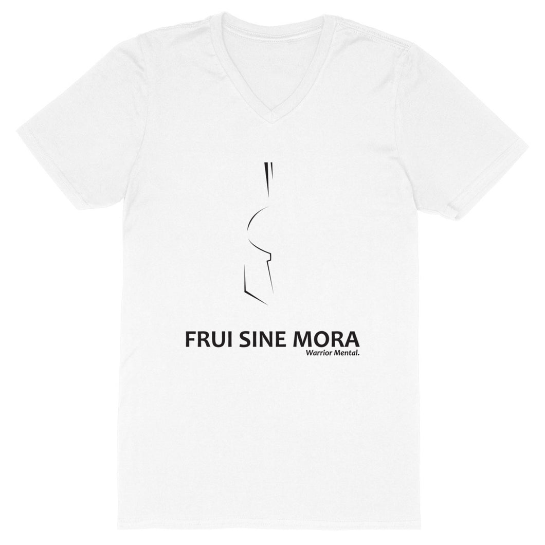 T-shirt Homme Col V 100 % coton bio TM044 FSM Lignes Noires - FRUI SINE MORA