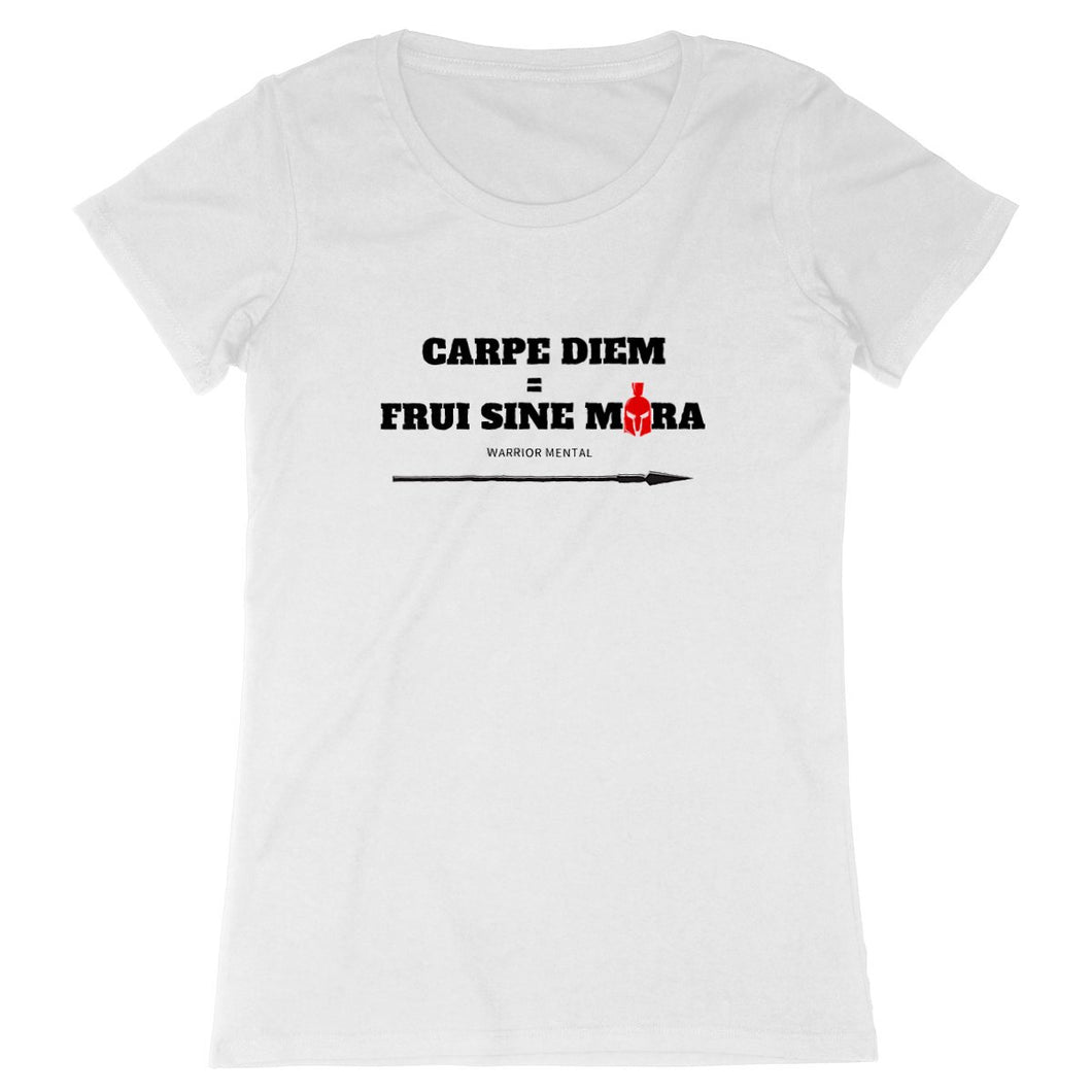 T-shirt Femme 100% Coton BIO EXPRESSER FSM Carpe Diem - FRUI SINE MORA