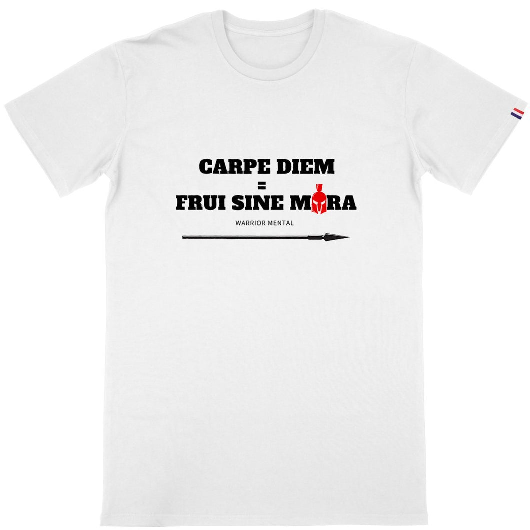 T-shirt Homme Made in France 100% Coton BIO FSM Carpe Diem - FRUI SINE MORA