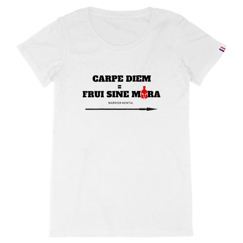 T-shirt Femme Made in France 100% Coton BIO FSM Carpe Diem - FRUI SINE MORA