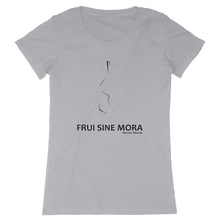 Charger l&#39;image dans la galerie, T-shirt Femme 100% Coton BIO EXPRESSER FSM Lignes Noires - FRUI SINE MORA
