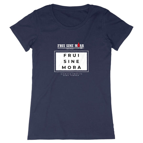 T-shirt Femme FRUI SINE MORA 100% Coton BIO EXPRESSER Black Pearl