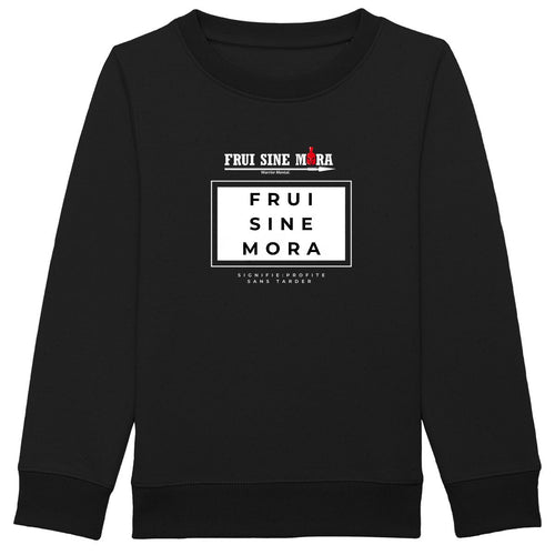Sweat-shirt Enfant Bio MINI CHANGER Black Pearl - FRUI SINE MORA