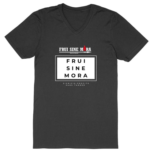 T-shirt Homme FRUI SINE MORA Col V 100% Coton BIO TM044 Black Pearl - FRUI SINE MORA
