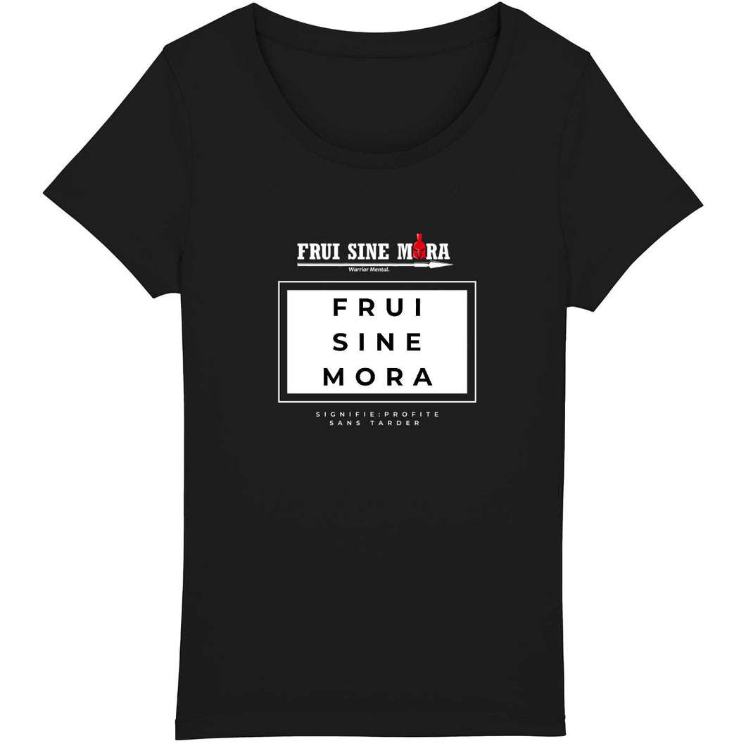 T-shirt Femme FRUI SINE MORA 100% Coton BIO TW043 Black Pearl