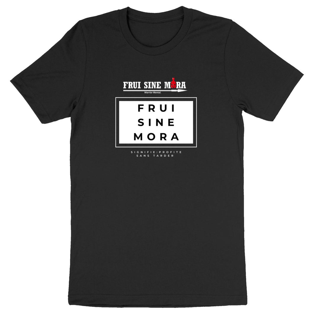 T-shirt Unisexe FRUI SINE MORA Coton BIO CREATOR Black Pearl