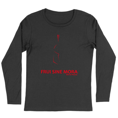 SINGER - T-shirt Femme manches longues Lignes Rouges - FRUI SINE MORA