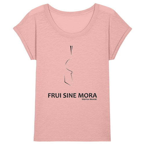 ROUNDER T-shirt Slub Femme FSM Lignes Noires - FRUI SINE MORA