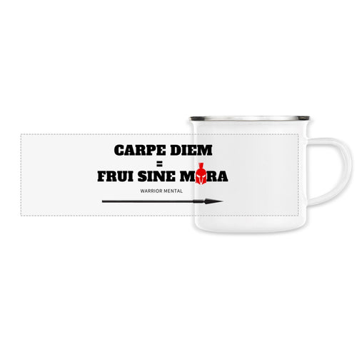 Mug  émaillé panoramique FSM Carpe Diem - FRUI SINE MORA