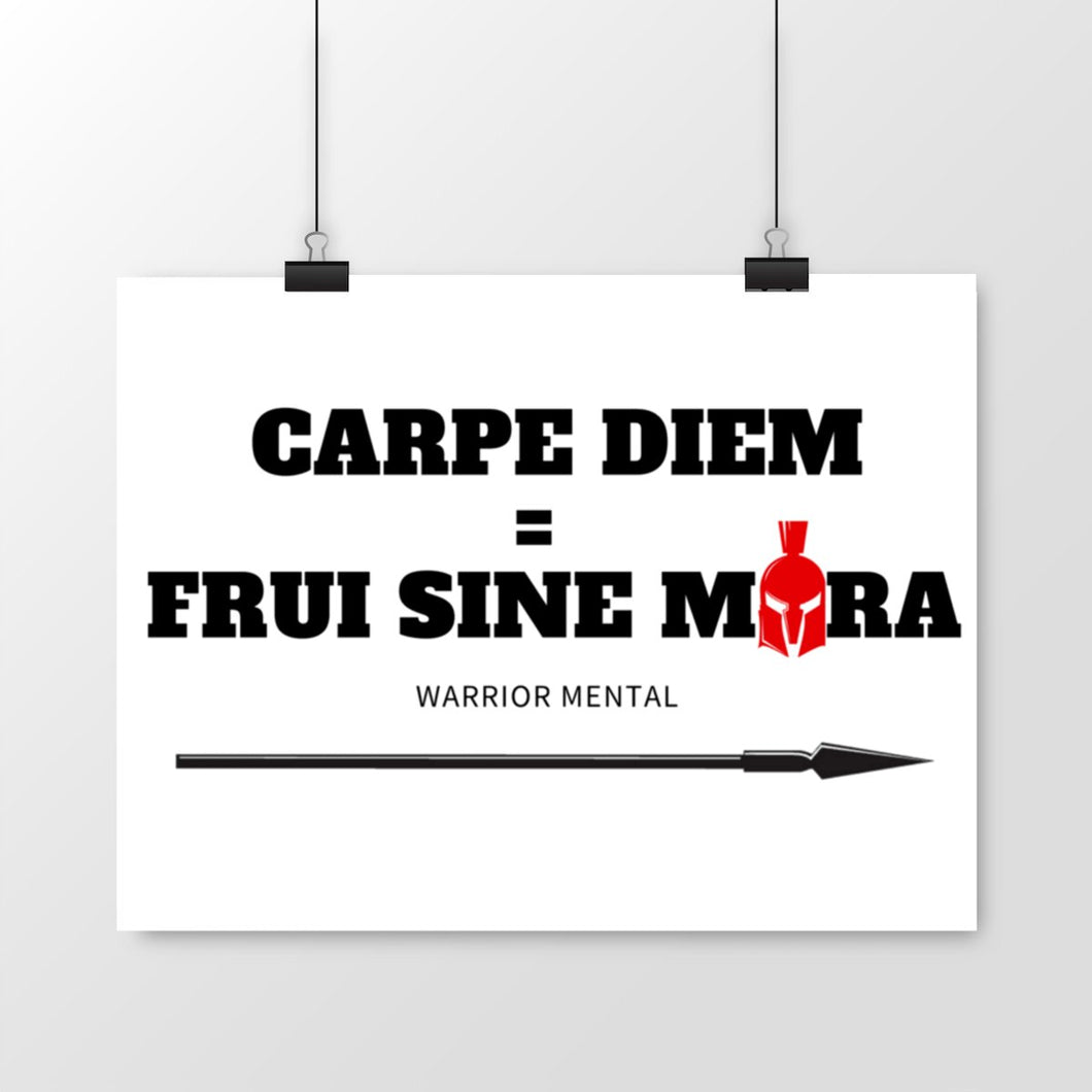 Poster Premium Horizontal FSM Carpe Diem - FRUI SINE MORA