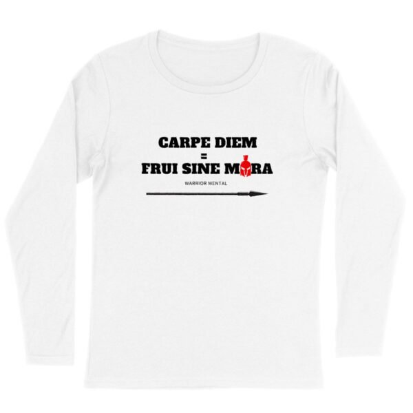 SINGER T-shirt Femme manches longues FSM Carpe Diem - FRUI SINE MORA