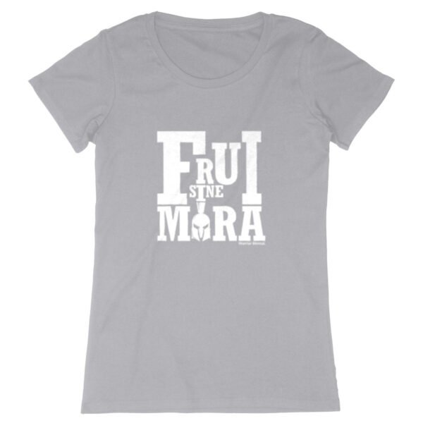 T-shirt Femme 100% Coton BIO EXPRESSER FSM Motif Blanc - FRUI SINE MORA
