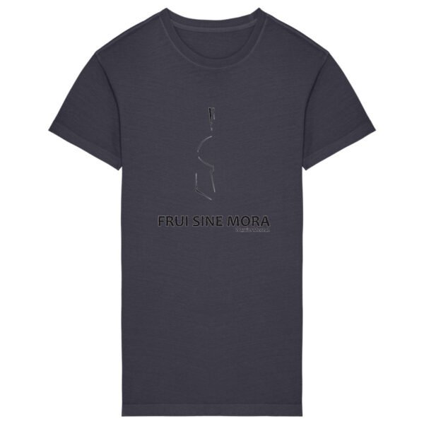 Robe T-shirt Femme 100% Coton BIO TWISTER FSM Lignes Noires - FRUI SINE MORA