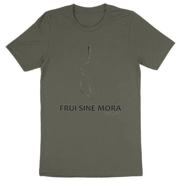 T-shirt Homme Col rond 100% Coton BIO TM042 FSM Lignes Noires - FRUI SINE MORA