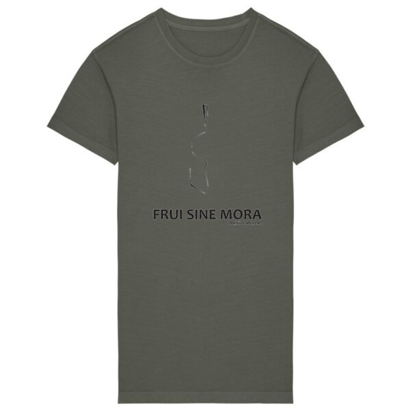 Robe T-shirt Femme 100% Coton BIO TWISTER FSM Lignes Noires - FRUI SINE MORA