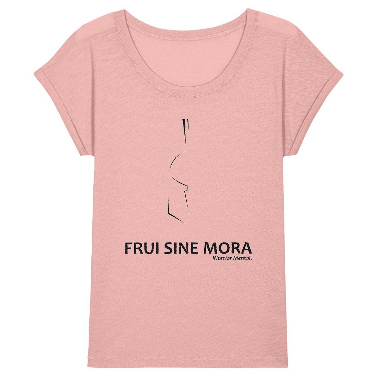 ROUNDER T-shirt Slub Femme FSM Lignes Noires - FRUI SINE MORA